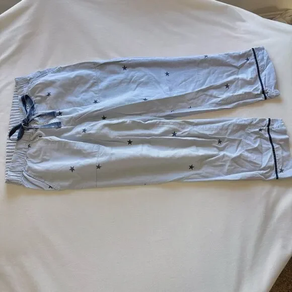 Aerie Star Printed Pajama Pants, Blue, Size Small - Picture 7 of 7